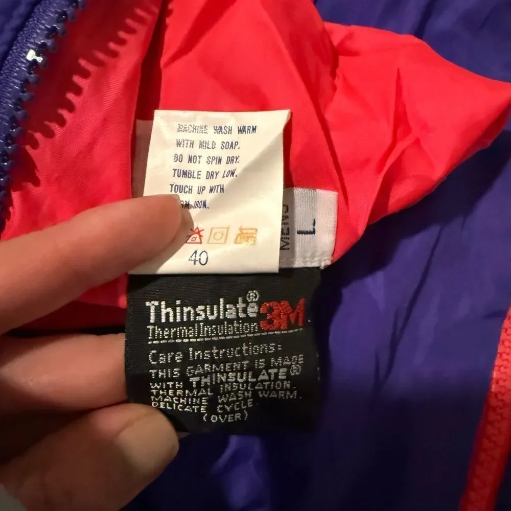 VINTAGE 1991 COLUMBIA NEON REVERSIBLE THINSULATE JACKET